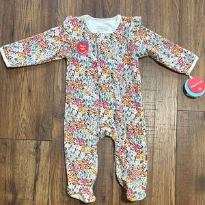 Magnetic Me Multicolor Floral Kids Footie